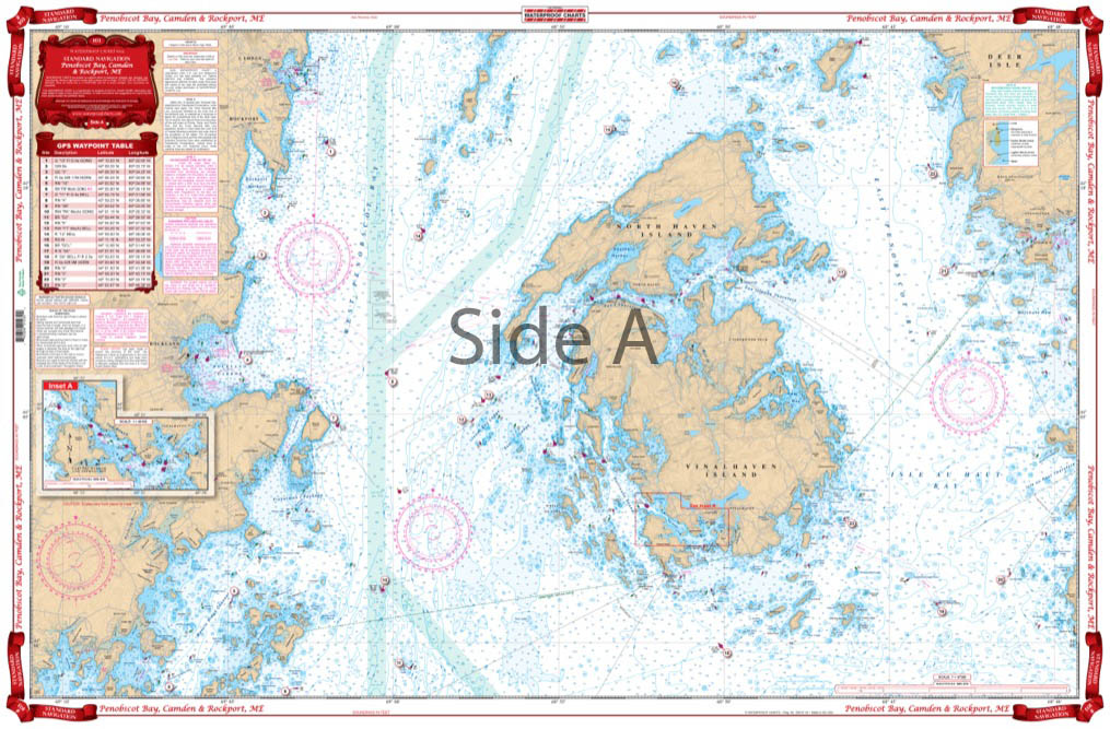 Penobscot Bay Camden and Rockport Navigation Chart 103