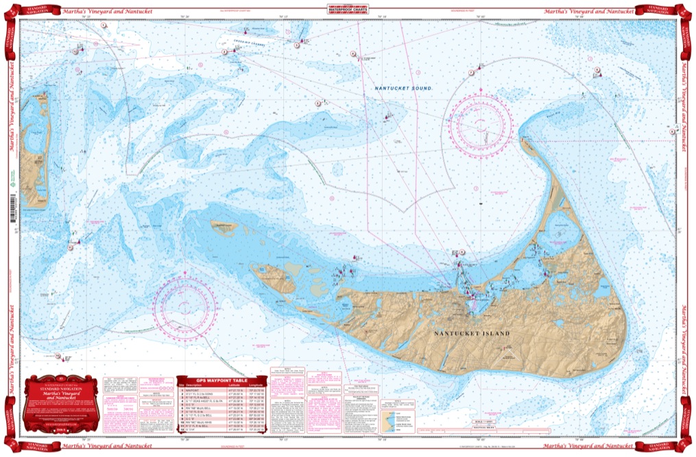 Martha's Vineyard and Nantucket Navigation Chart 10
