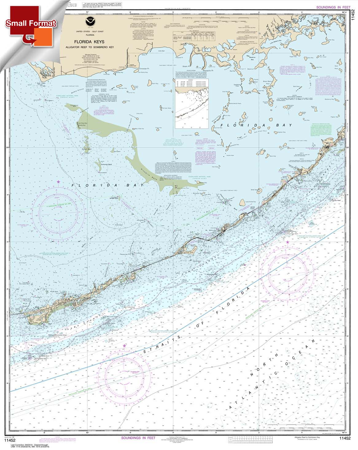 Intracoastal Waterway Alligator Reef to Sombrero Key 11452 Nautical Charts