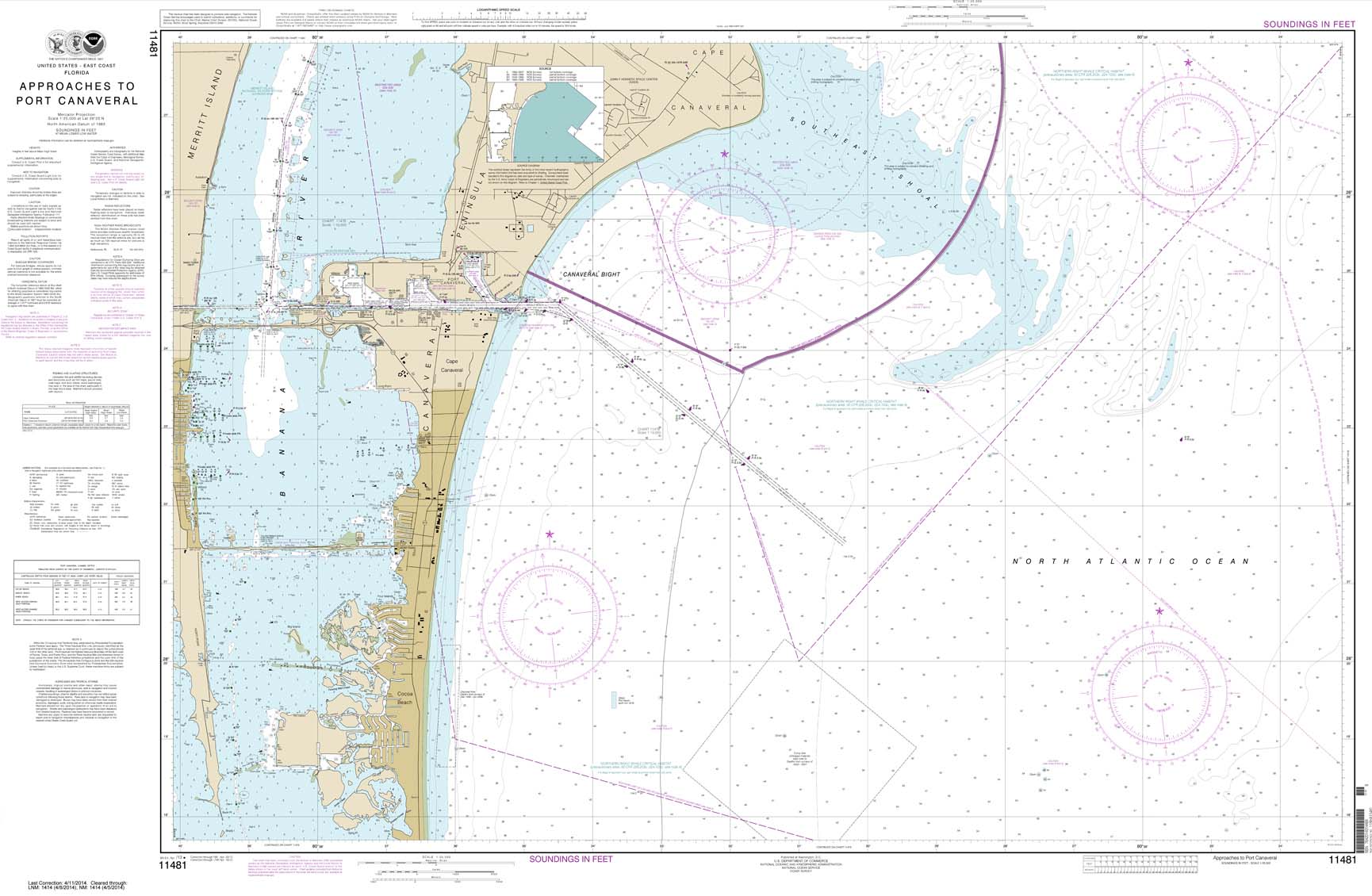 Approaches to Port Canaveral