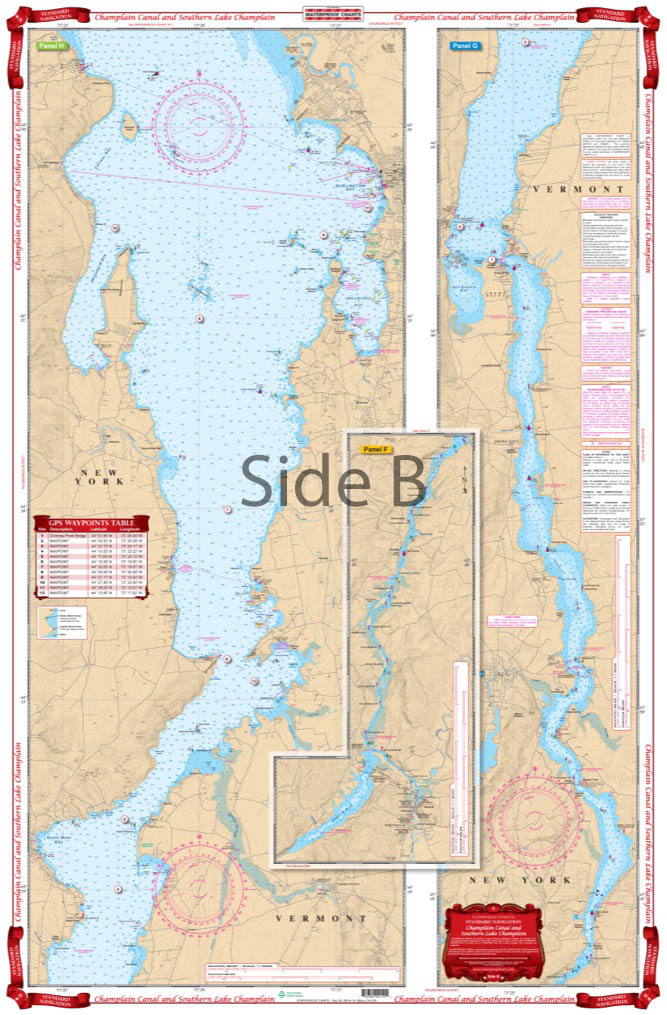Champlain Canal and South Lake Champlain Navigation chart 11