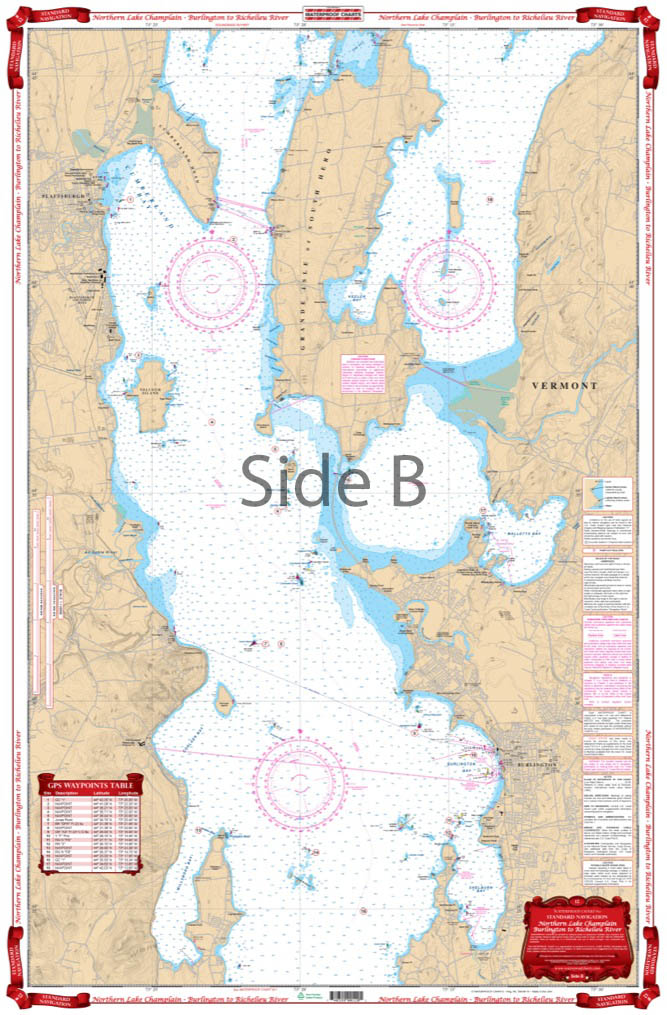 Northern Lake Champlain Navigation Chart 12