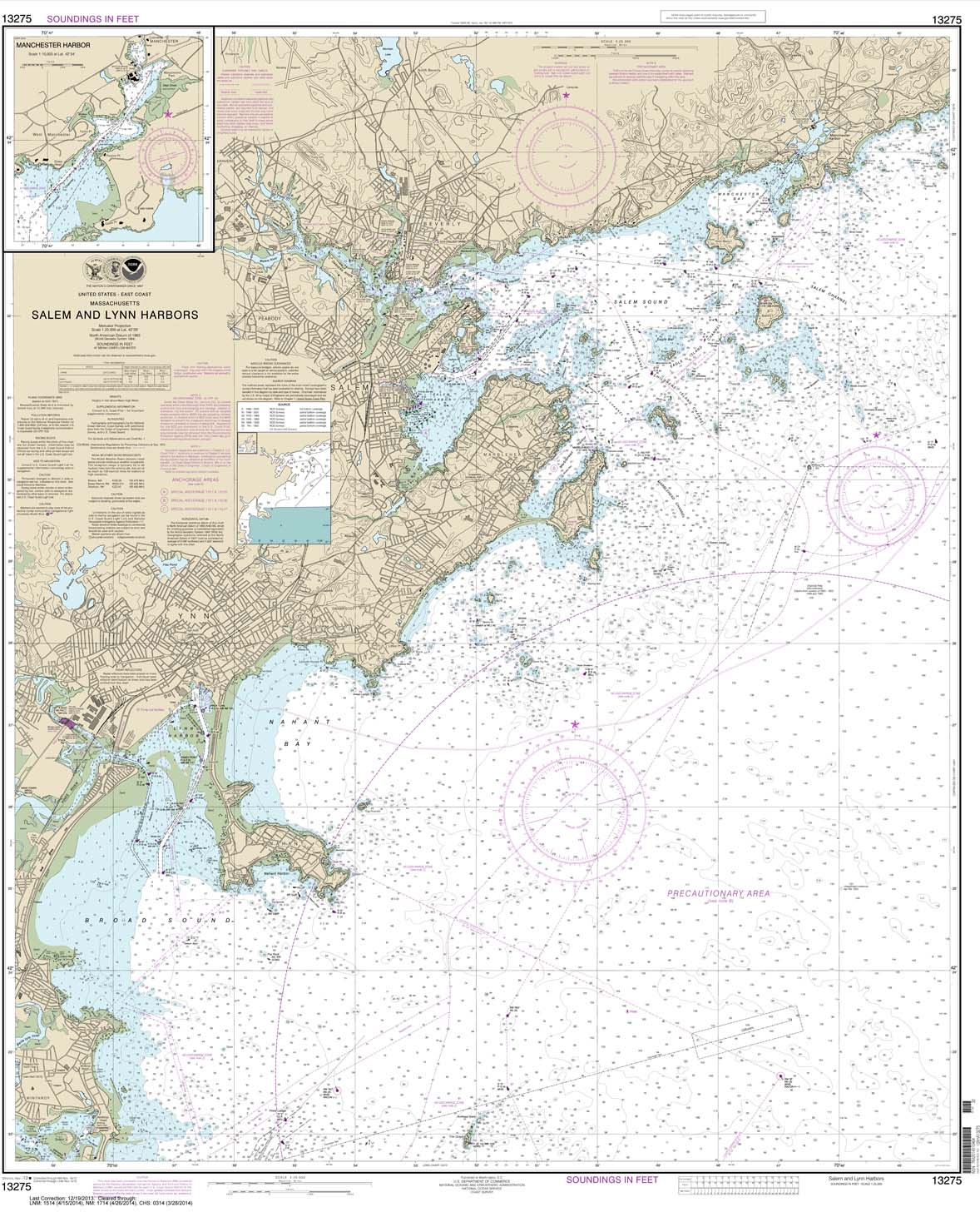 Southwest Harbor and Approaches 13321 Nautical Charts
