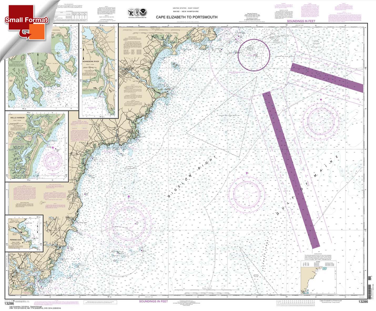 Cape Elizabeth to Portsmouth; Cape Porpoise Harbor; Wells Harbor; Kennebunk River; Perkins Cove