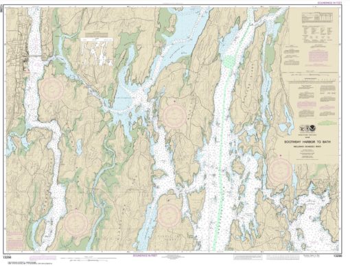 Boothbay Harbor to Bath: Including Kennebec River