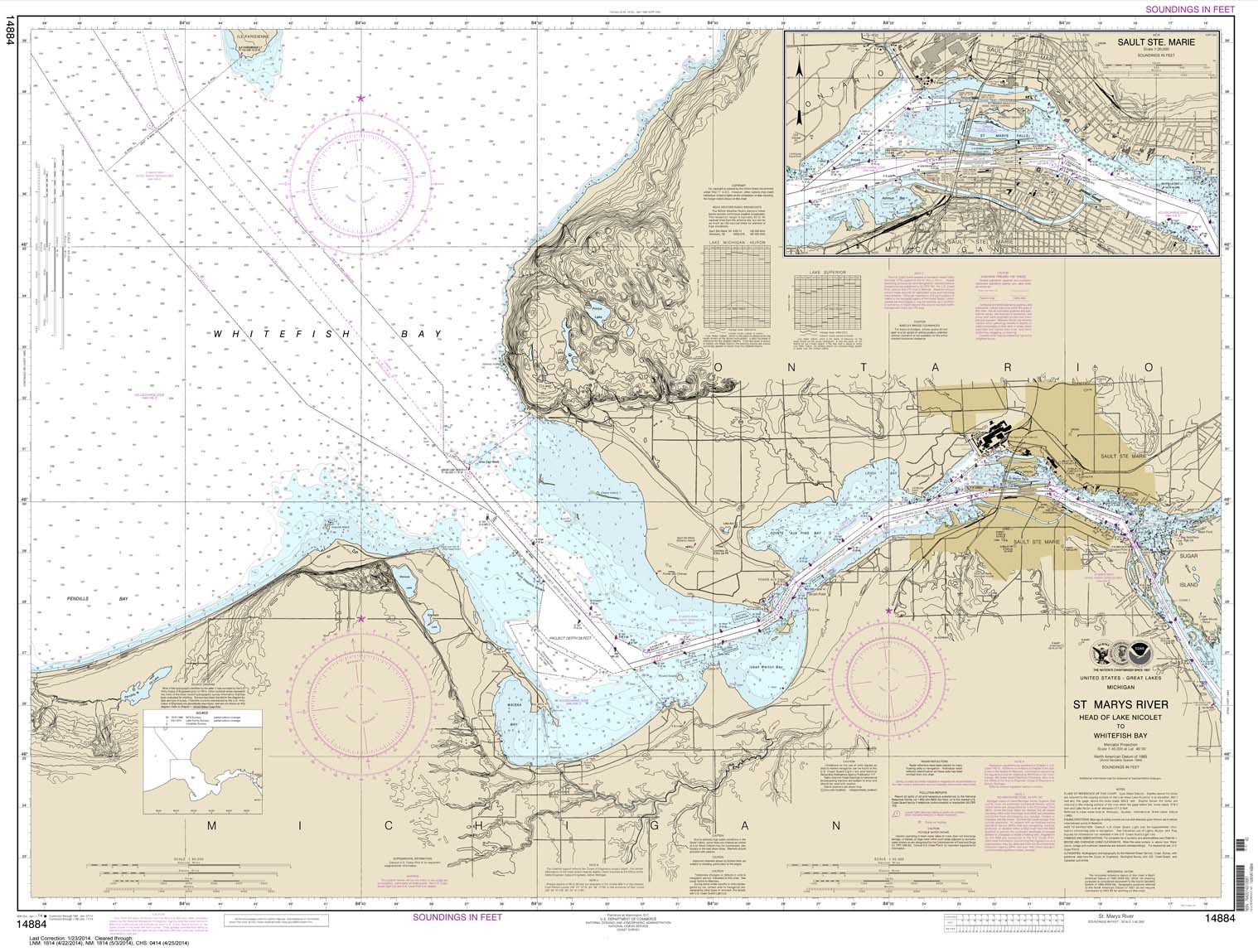 St. Marys River - Head of Lake Nicolet to Whitefish Bay;Sault Ste. Marie