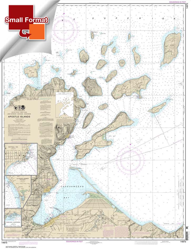 Apostle Islands: including Chequamegan Bay;Bayfield Harbor;Pikes Bay Harbor;La Pointe Harbor