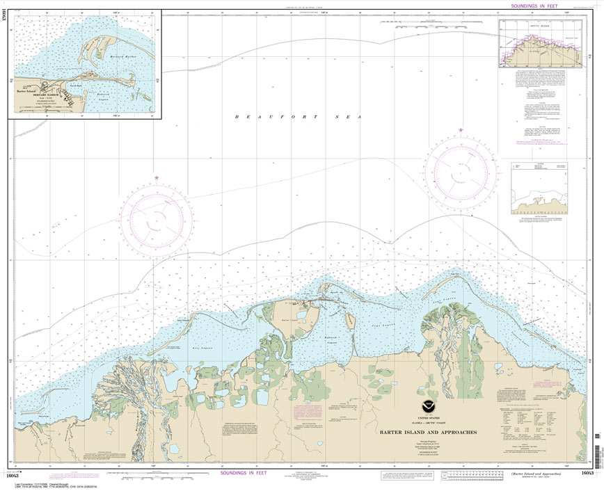 Barter Island and approaches;Bernard Harbor