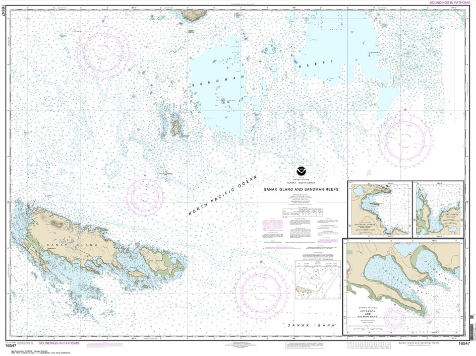 Sanak Island and Sandman Reefs;Northeast Harbor;Peterson and Salmon Bays;Sanak Harbor
