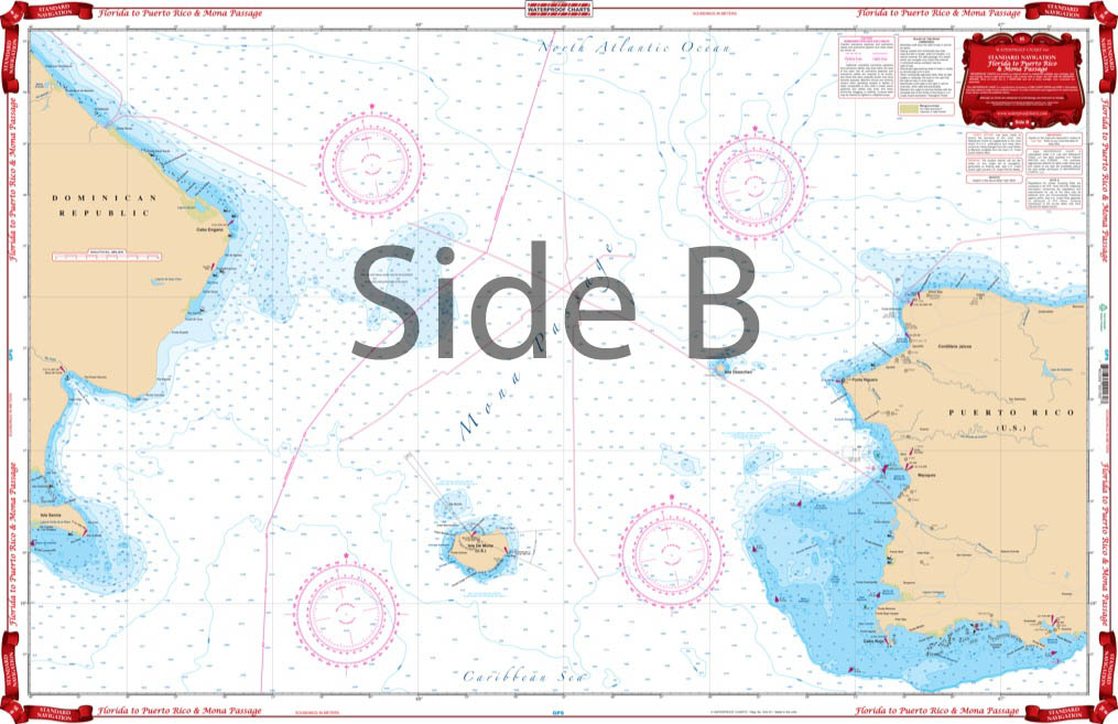 Florida to Puerto Rico and Mona Passage Navigation Chart 16