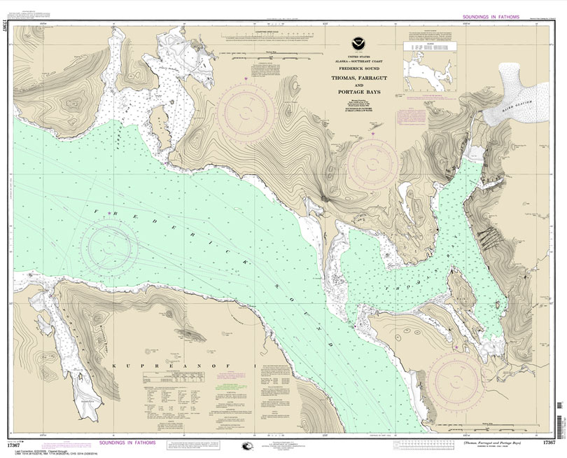 Columbia River to Destruction Island 18500 Nautical Charts