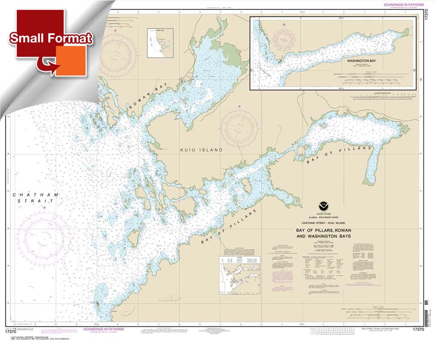 Bay of Pillars and Rowan Bay: Chatham Strait;Washington Bay: Chatham Strait