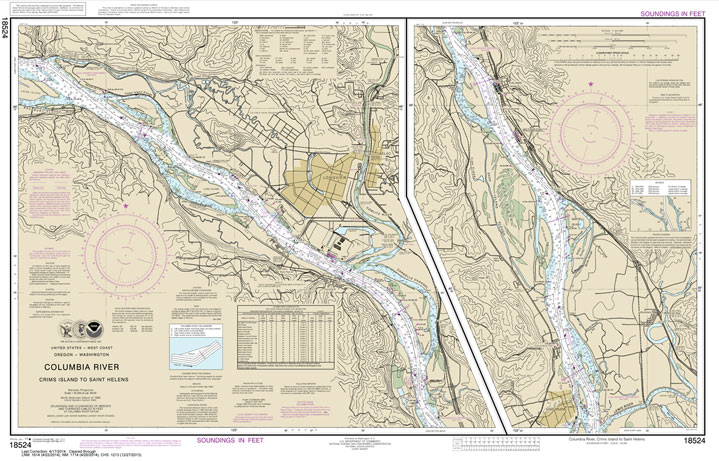 Columbia River Crims Island to Saint Helens