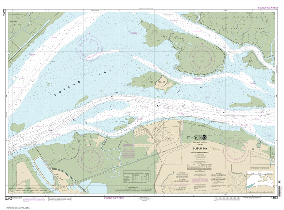 SUISUN BAY-Roe Island and vicinity