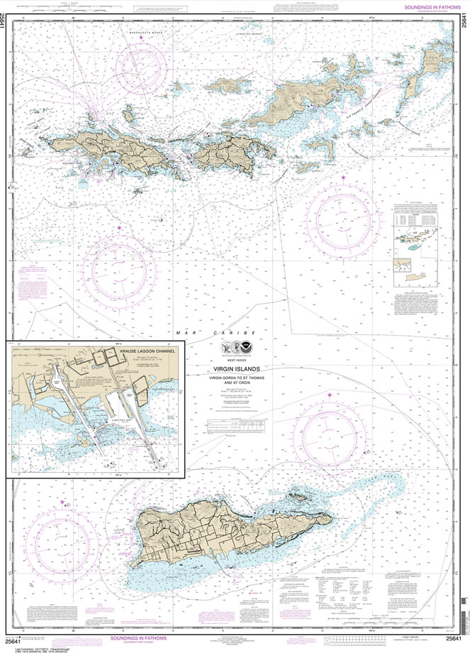 Virgin Islands-Virgin Gorda to St. Thomas and St. Croix;Krause Lagoon Channel