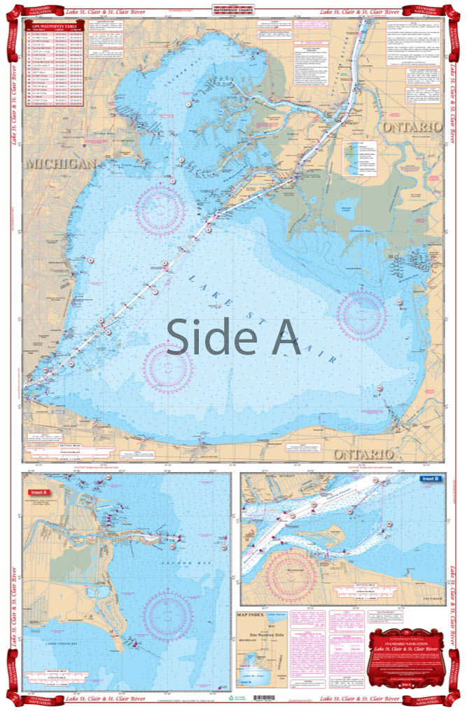 Lake St. Clair and St. Clair River Navigation Chart 29