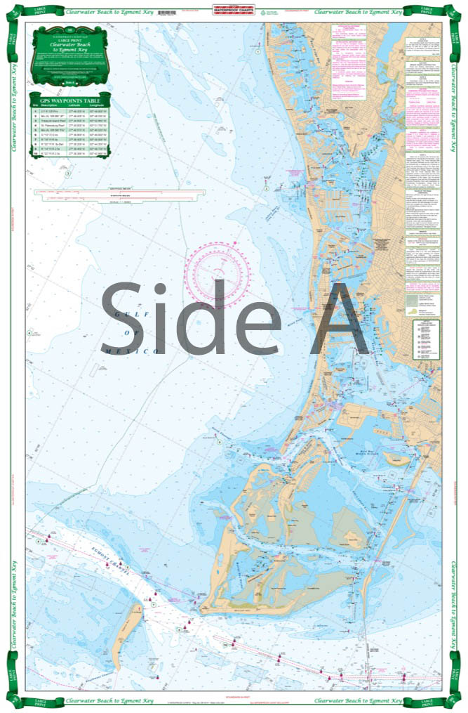 Clearwater Beach to Egmont Key Large Print Navigation Chart 31E