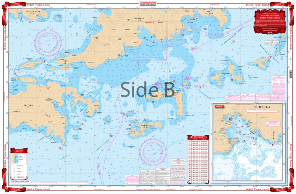 U.S. and British Virgin Islands Navigation Chart 32