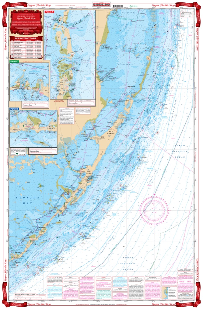 Upper Florida Keys Navigation Chart 33