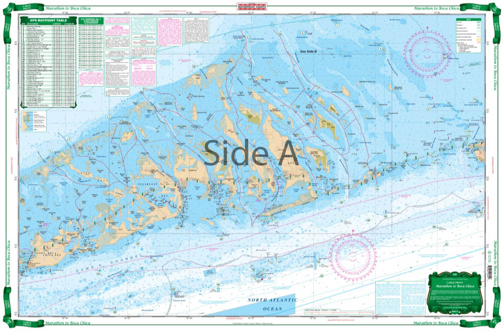 Marathon to Boca Chica Large Print Navigation Chart 34E
