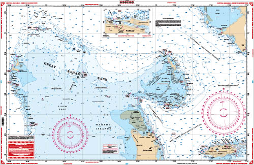 Central Bahamas - Bimini to Georgetown Navigation Chart 38C