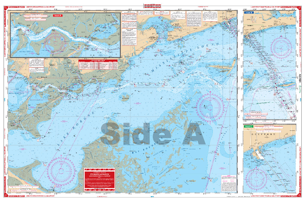 Lake Ponchartrain to Gulfport Navigation Chart 40
