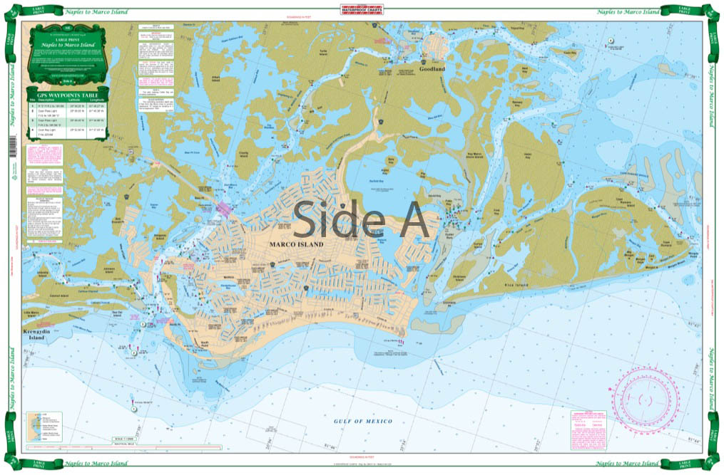 Naples to Marco Island Large Print Navigation Chart 41E