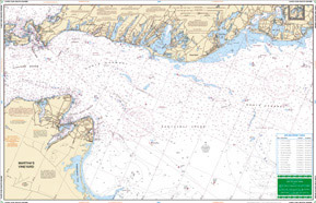 Cape Cod South Shore Large Print Navigation Chart 51E
