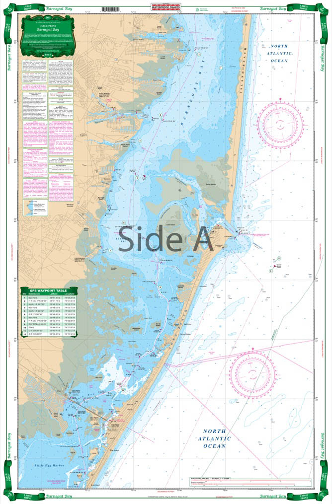 Barnegat Bay Large Print Navigation Chart 56E