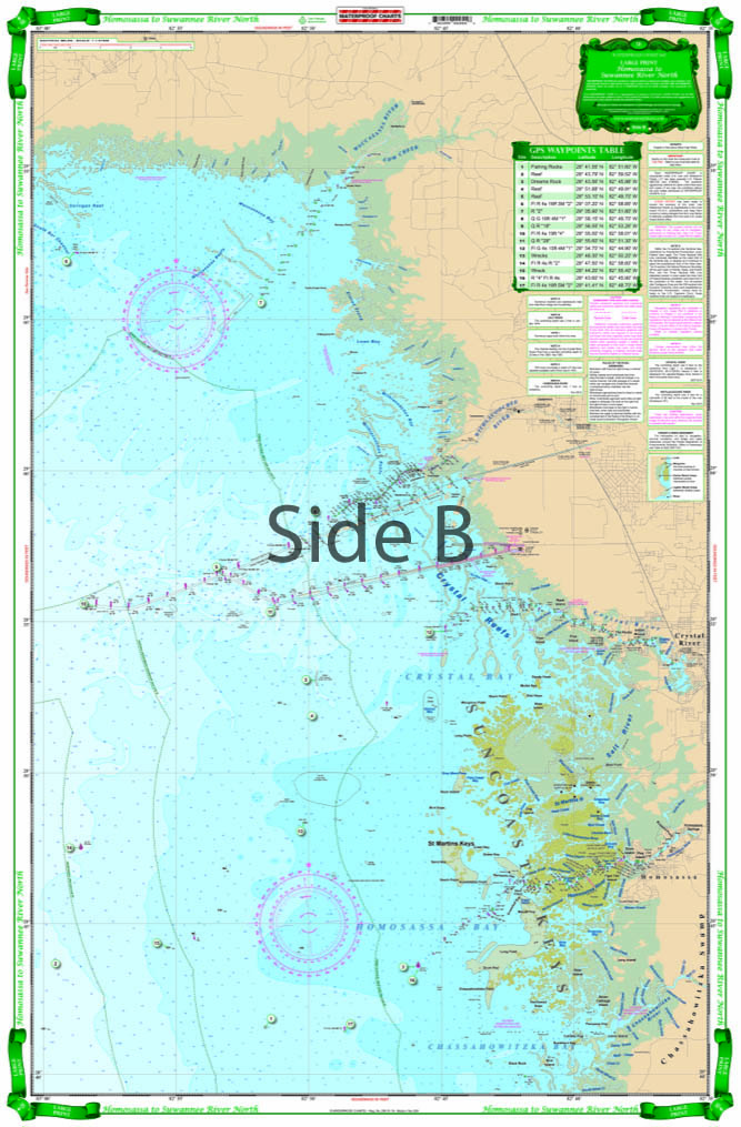 Homosassa Bay to Suwannee River Large Print Navigation Chart 5E