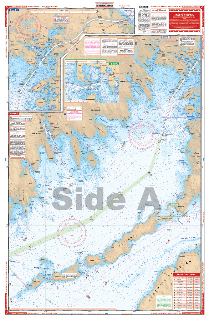 Narragansett and Buzzards Bay Navigation Chart 61