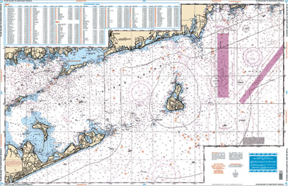 Plum Island to Nantucket Shoals Offshore Fish and Dive Chart 63F