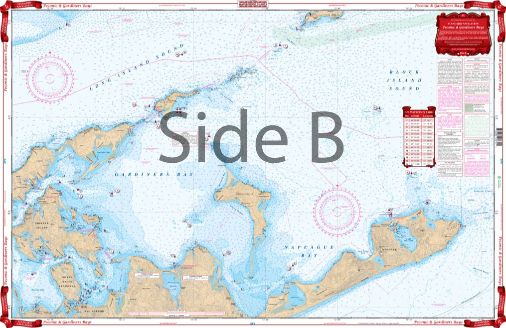 Peconic and Gardiners Bays Navigation Chart 67