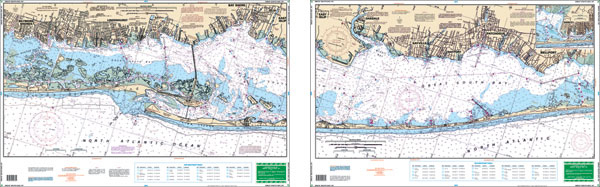 Great South Bay Large Print Navigation Chart 6E