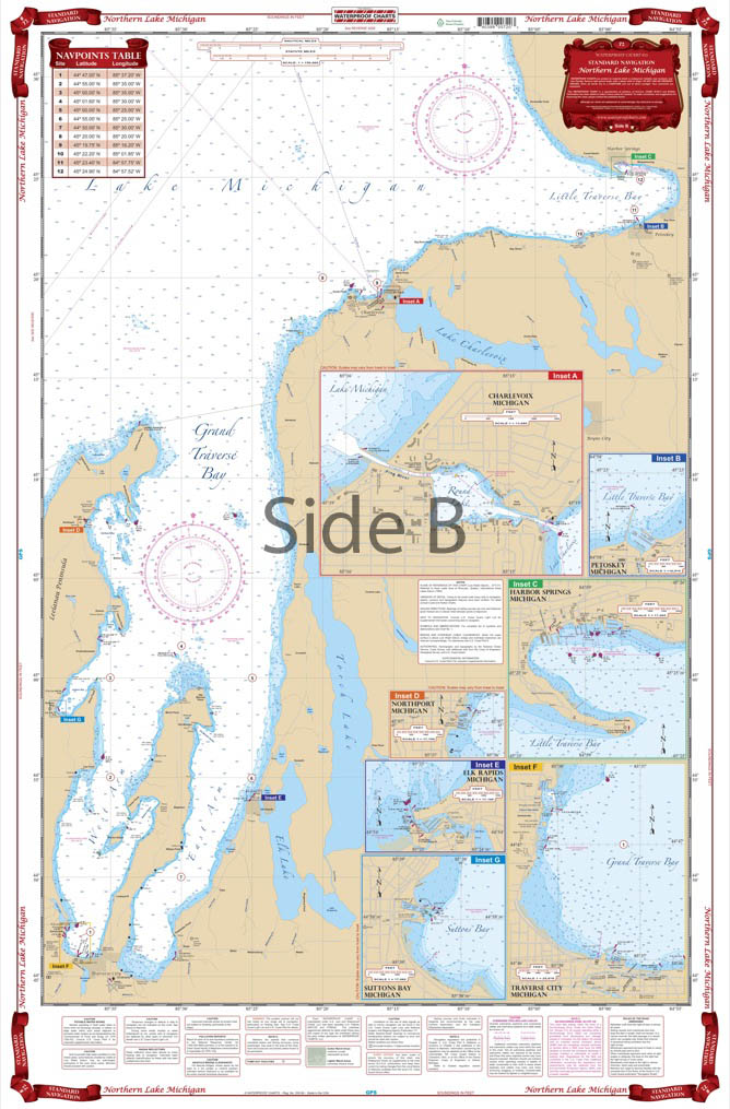 Northern Lake Michigan Navigation Chart 72