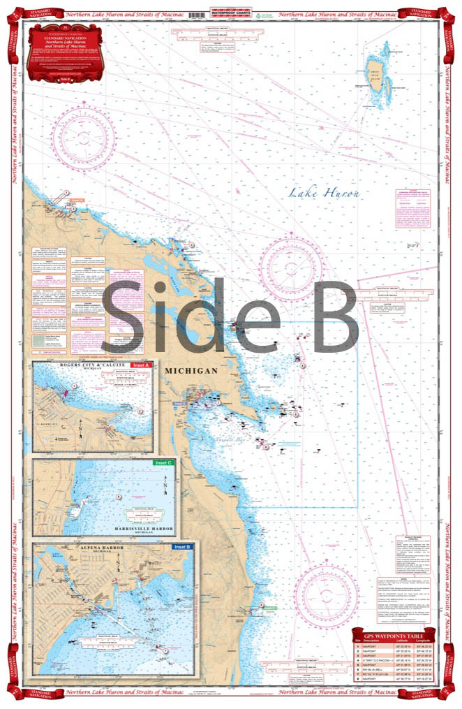 North Lake Huron and Straits of Mackinac Navigation Chart 75