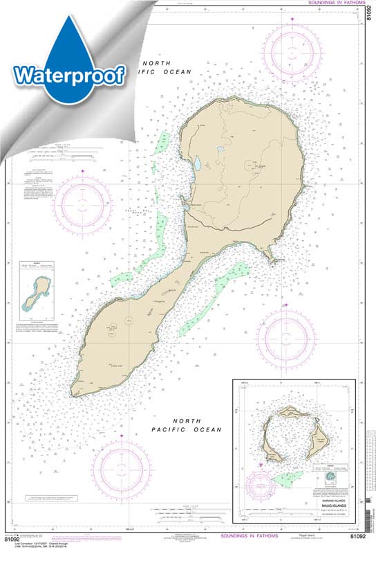 Commonwealth of the Northern Mariana Islands 81092 Nautical Charts
