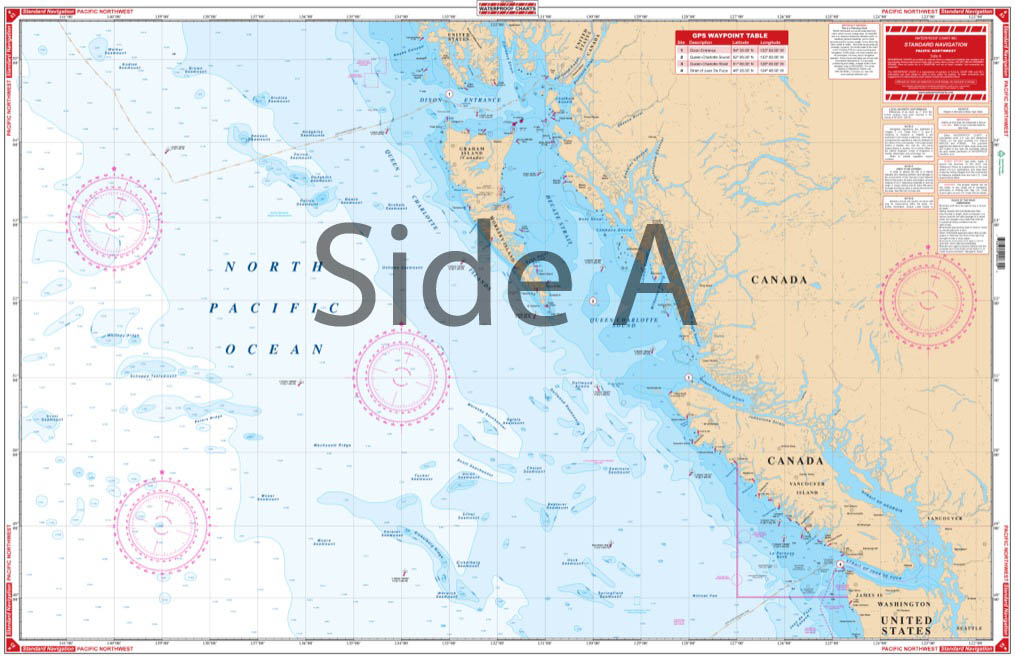 Pacific Northwest Maxi Navigation Chart 83
