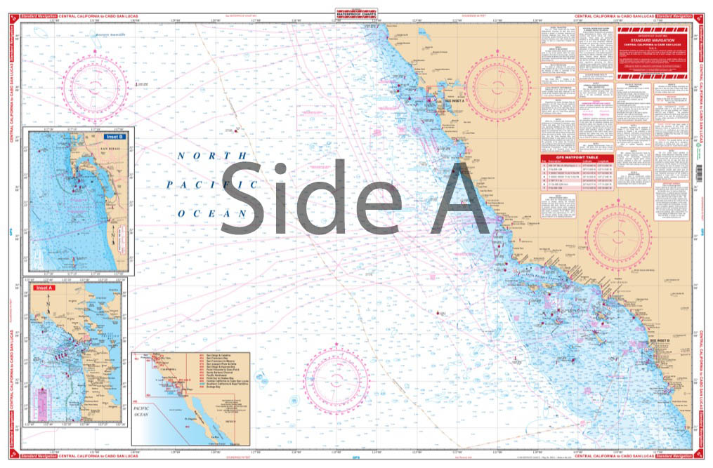 Central California to Cabo San Lucas Maxi Navigation Chart 85