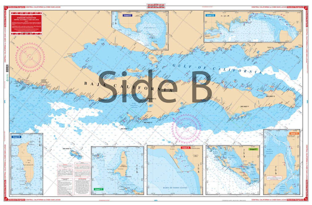 Central California to Cabo San Lucas Maxi Navigation Chart 85