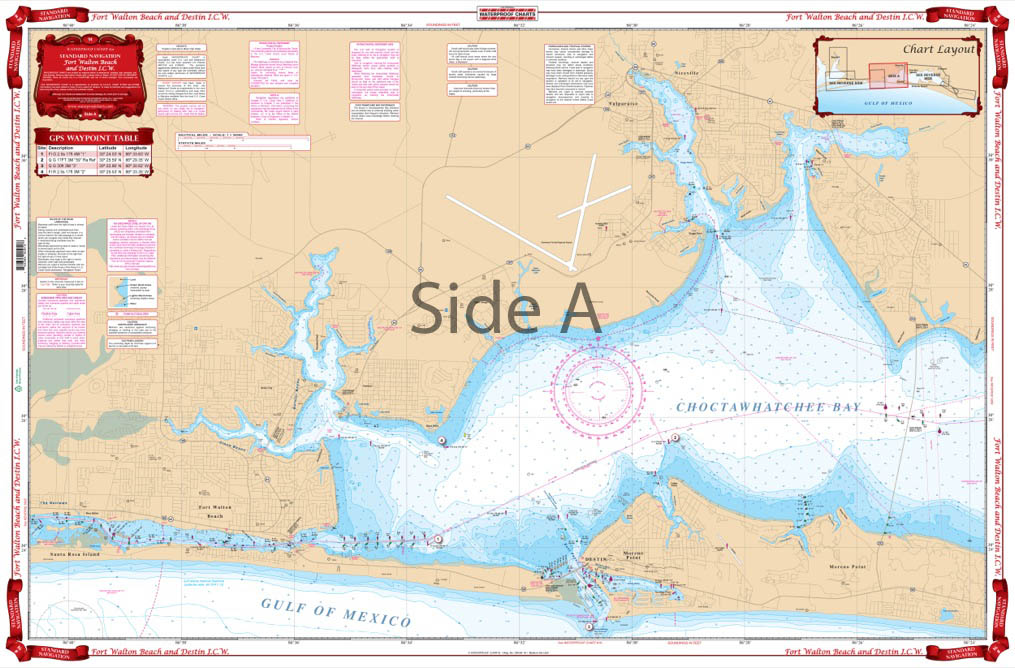 Fort Walton Beach and Destin ICW Navigation Chart 91