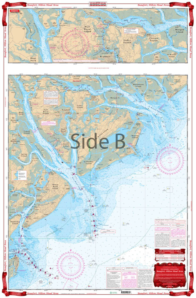 Beaufort and Hilton Head Area Navigation Chart 93