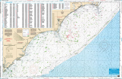 Charleston to Cape Lookout Offshore Fish and Dive Chart 95F
