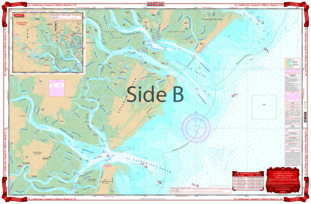 St.Catherines Sound to Hilton Head ICW Navigation Chart 97