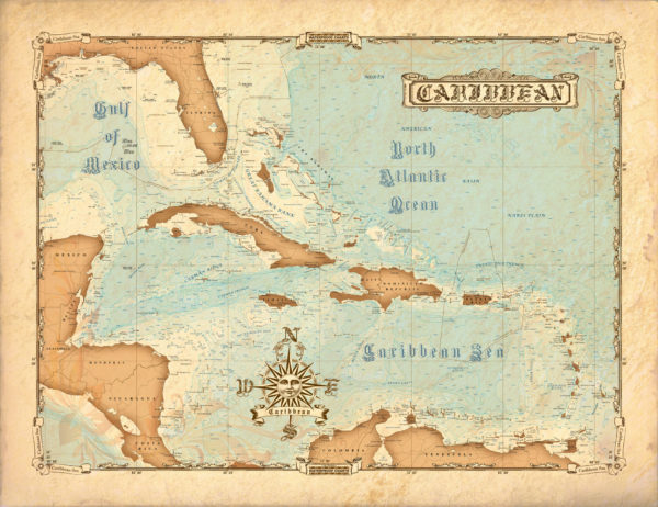 Vintage_Caribbean_Wrapped_Canvas Vintage_Caribbean_Wrapped_Canvas