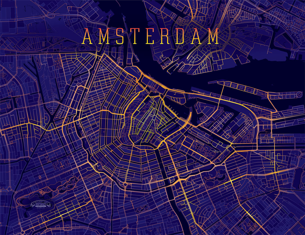 Amsterdam_Nightmode_Wrapped_Canvas