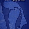 Cape_Canaveral_Blueprint_Wrapped_Canvas