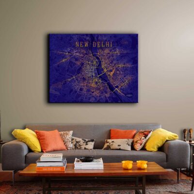 New_Delhi_Nightmode_Wall_Canvas