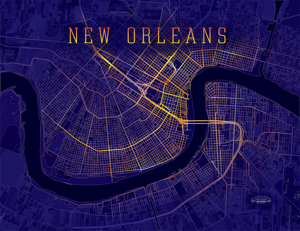 New_Orleans_Nightmode_Wrapped_Canvas