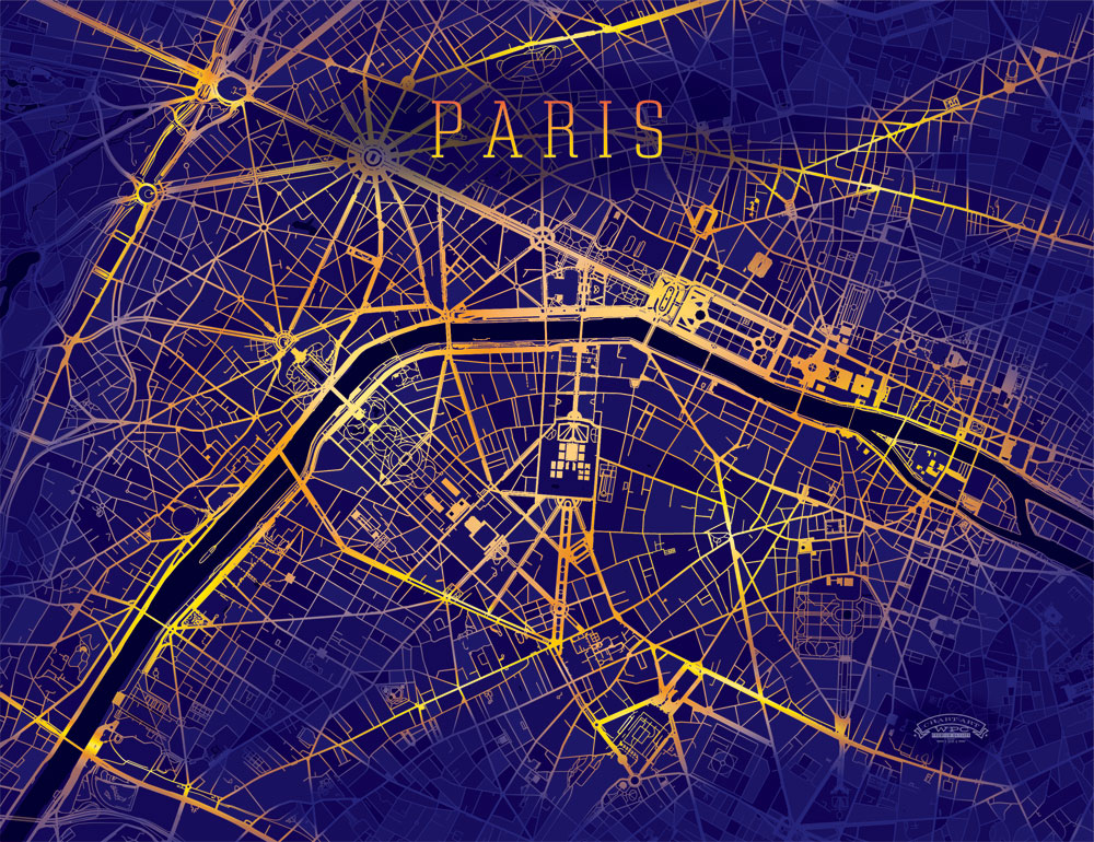 Paris_Nightmode_Wrapped_Canvas